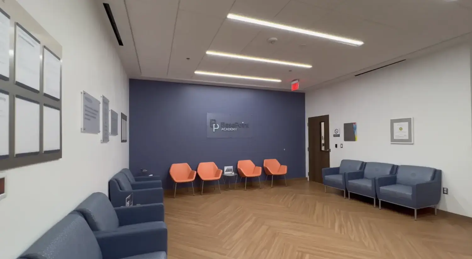 basepoint-academy-arlington-lobby-blue-wall
