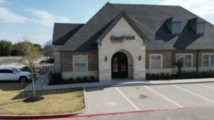 Entrance to BasePoint Academy in Mckinney, Texas