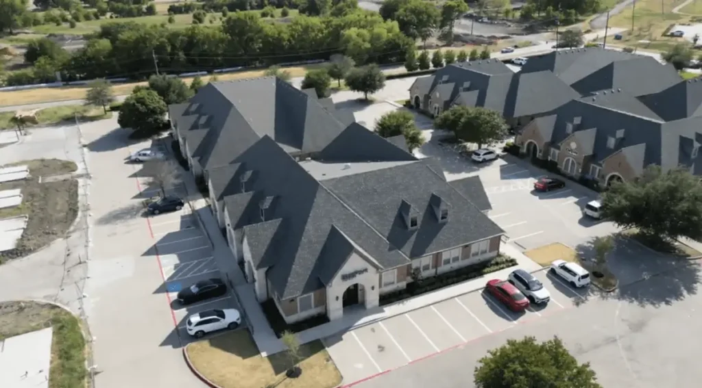 Drone view of BasePoint Academy facility