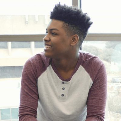 Teen boy happy about finding help for his mental health issues