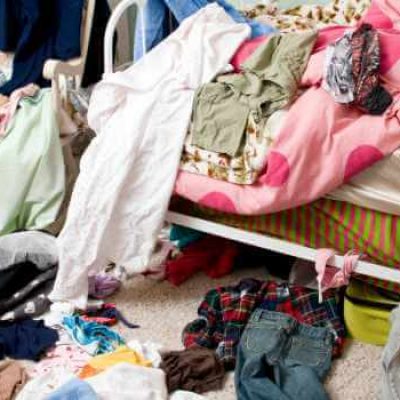 A cluttered room due to hoarding