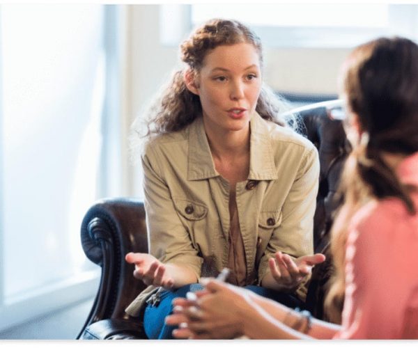 dbt therapist discusses benefits of therapy with client